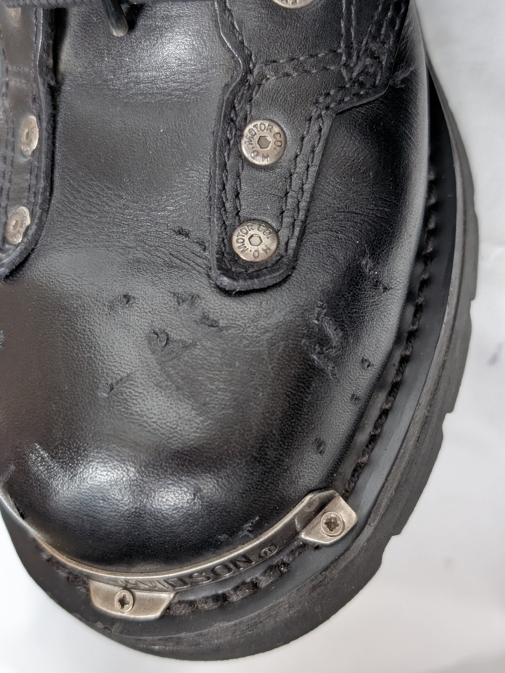 Harley-Davidson Black Leather Motorcycle Biker Boots Women’s 9 - Picture 6 of 16